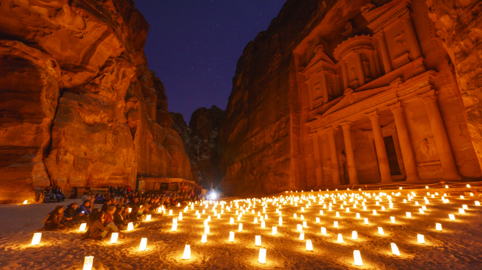 A candlelit concert at Petra, Jordan