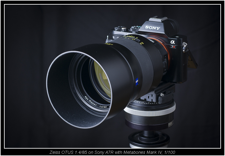 Zeiss OTUS 1.4/85 on Sony A7R with Metabones Mark IV