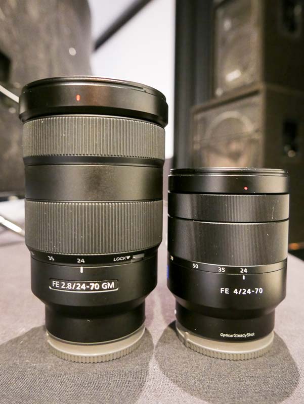 Real size GM versus Zeiss and G lens comparison – sonyalpharumors