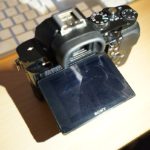 Sony a7R LCD protector removal 1