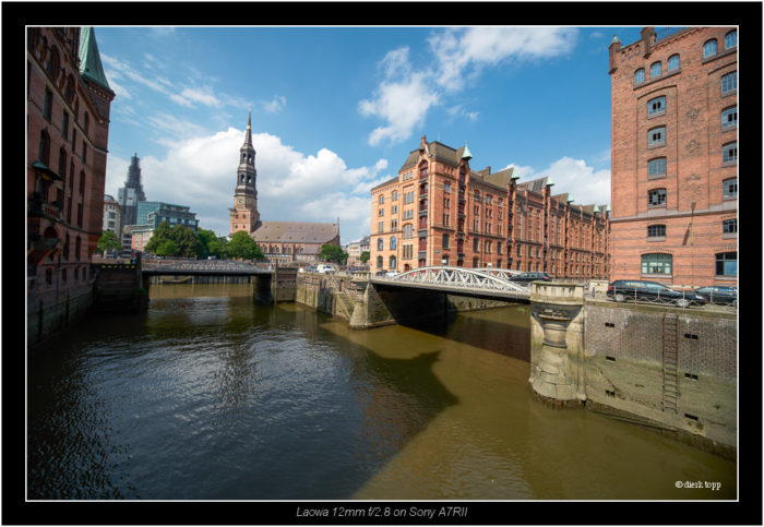 test of pre production lens LAOWA 12mm f/2.8 ZERO-D from Venus Optics, Hamburg Hafencity