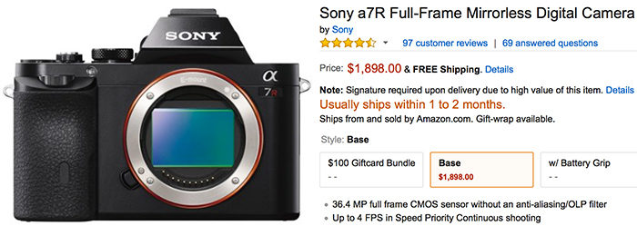 sony a7 usa