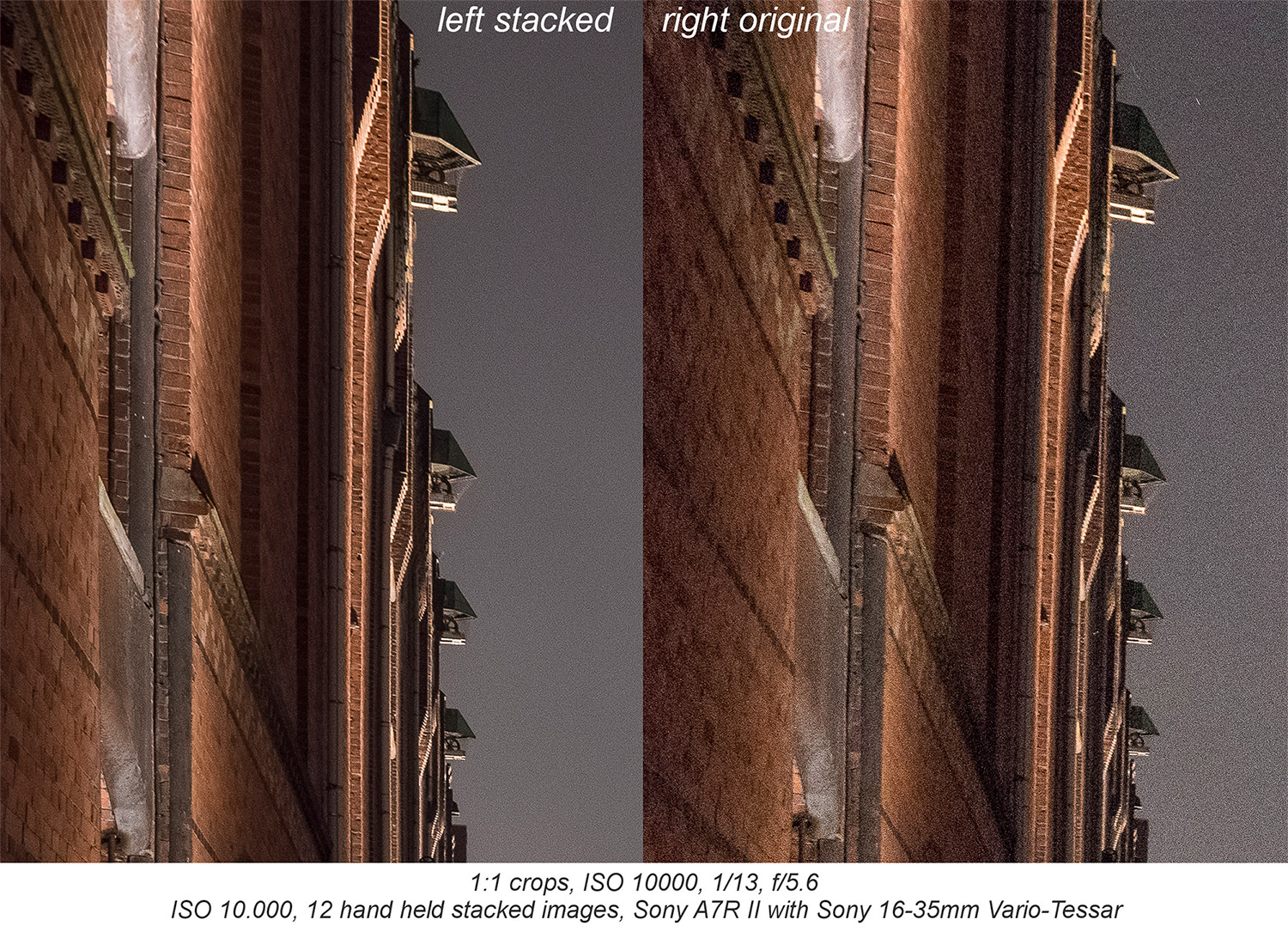 Sony A7rII: Shooting very high ISO and get clean images with