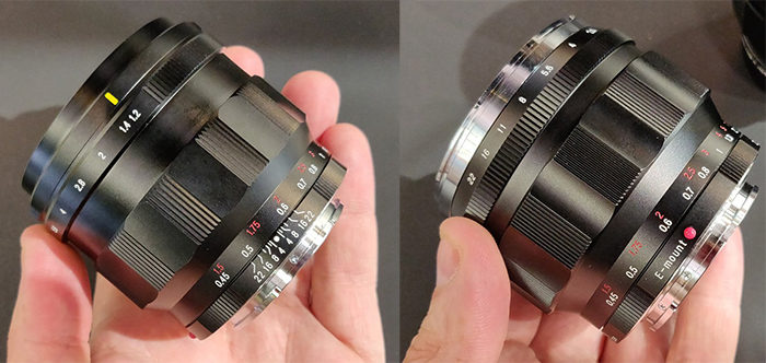 Voigtlander shows the new Nokton 50mm f/1.2 E-Mount Lens…in two