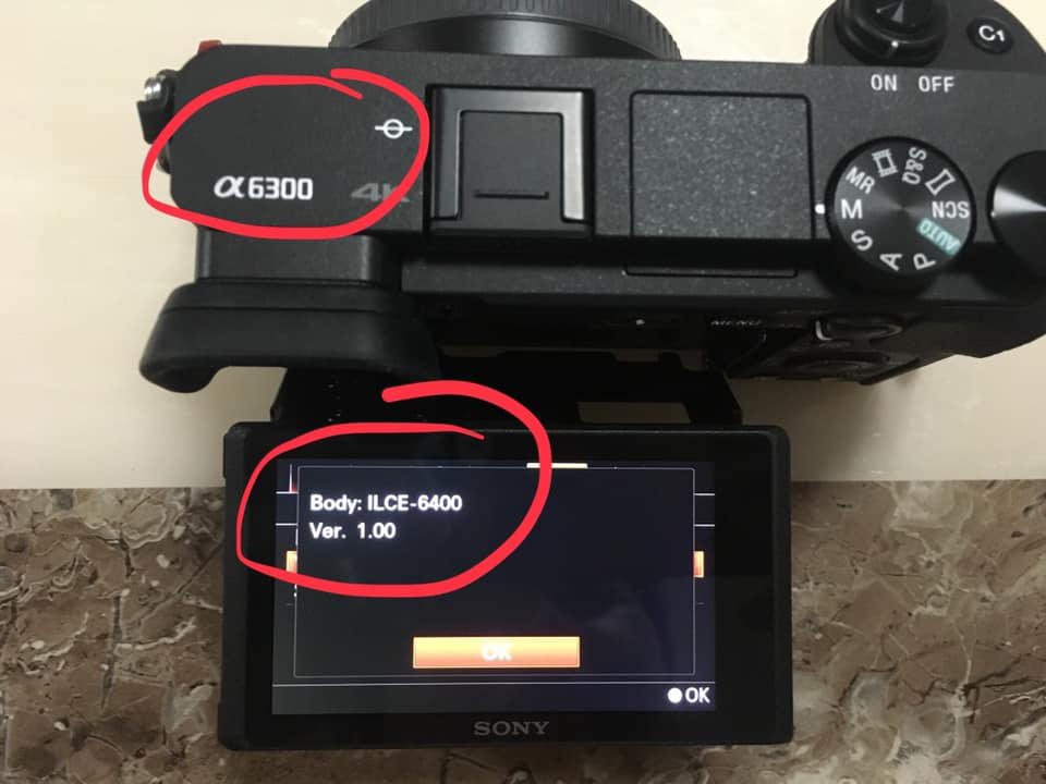 Curious Sony mistake: Guy gets his new A6400 but the on camera