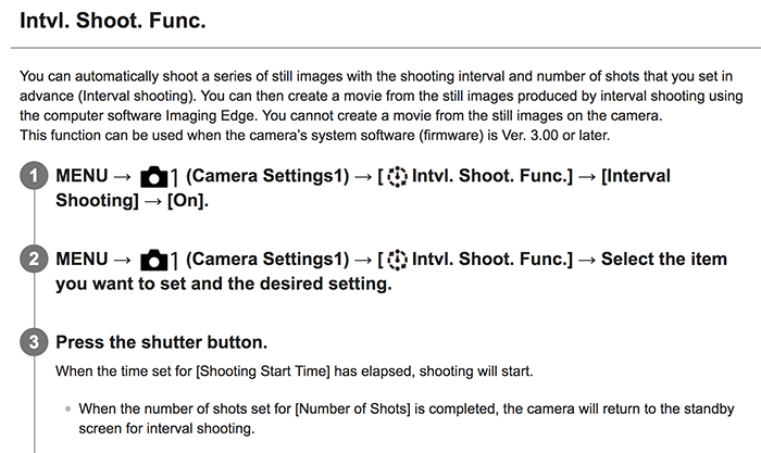 Official Sony A7III Help Guide explains you the firmware update features – sonyalpharumors