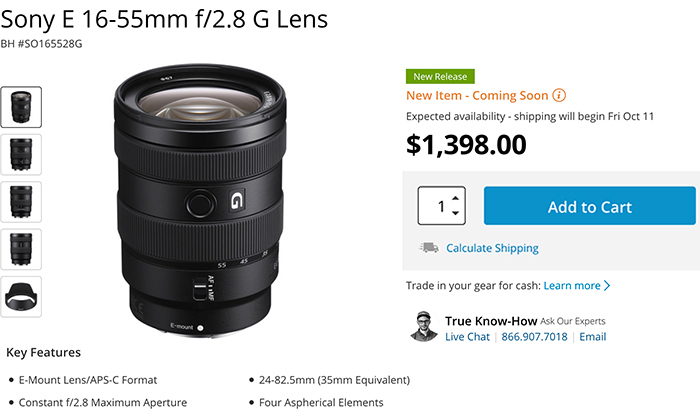 Focus On The New 16 55mm F 2 8 E Zoom Lens Sonyalpharumors