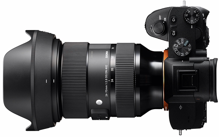 First Image Of The New Sigma 24 70mm F 2 8 Fe Lens Mounted On The Sony Alpha Price Around 1 300 1 400 Sonyalpharumors