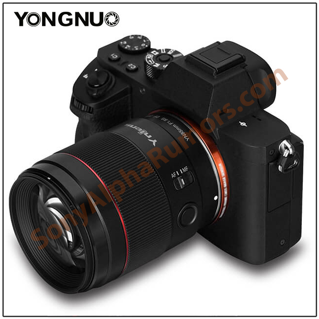 First images of the new Yongnuo 85mm f/1.8 FE autofocus lens