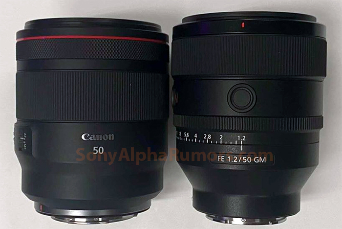 Sony 50mm f/1.4 GM size comparison with other lenses – sonyalpharumors