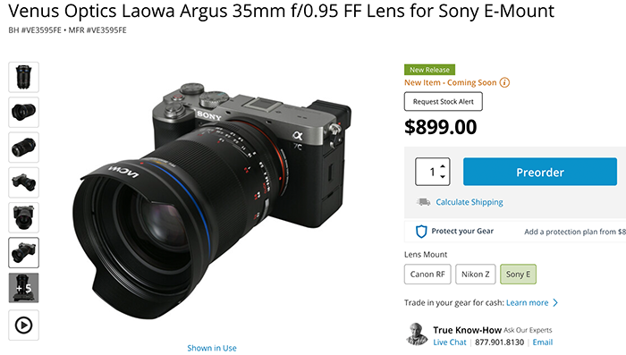 Laowa 35mm f/0.95 Argus FE lens review by SonyAlphablog: “very good and ...