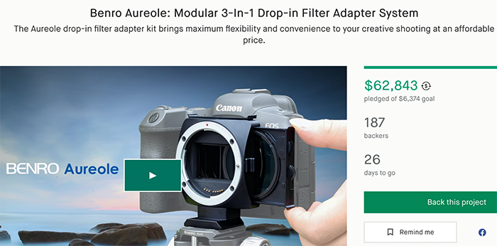sony e mount drop in filter