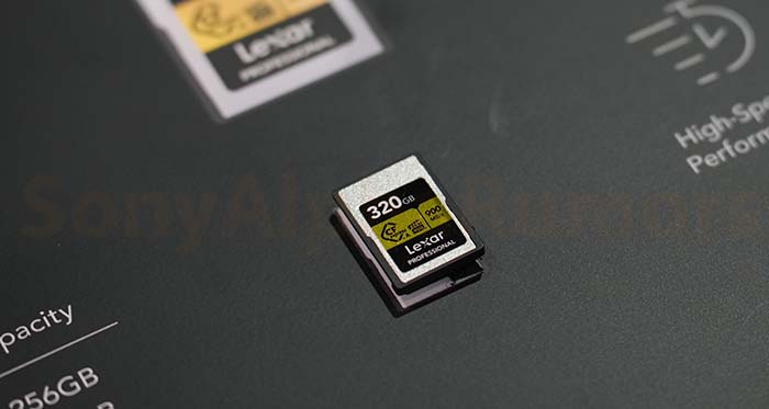 Lexar just announced new CFexpress type A cards – sonyalpharumors