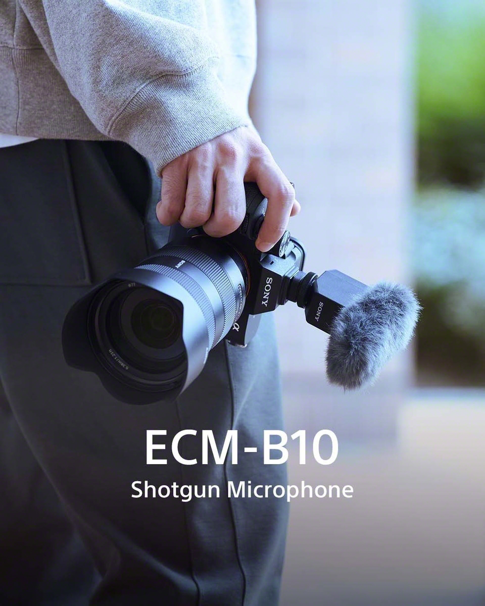 Sony announced this New Compact ECM-B10 Shotgun Microphone