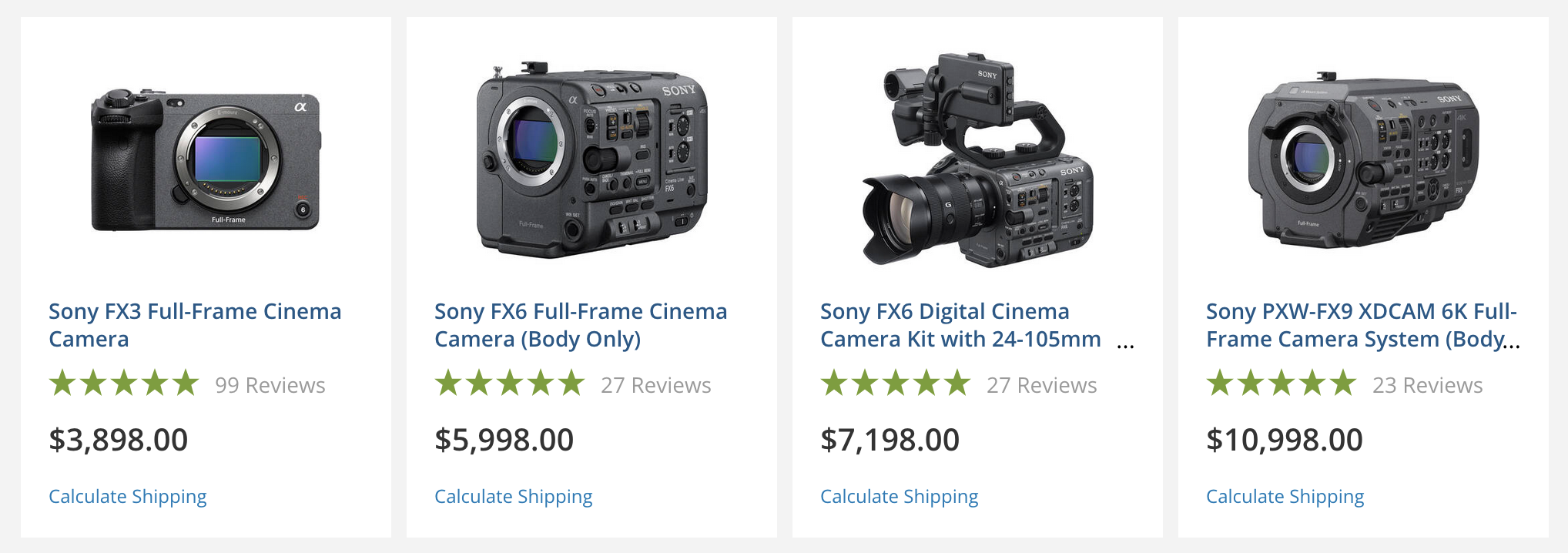 new sony fx