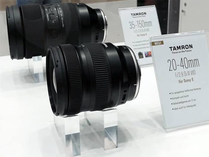Tamron displayed the new 20-40mm lens at the Berlin Photo Week