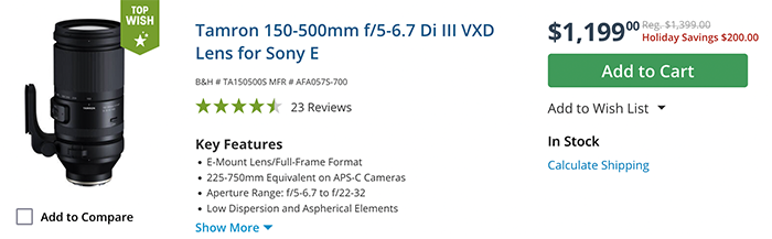 ¡Sony USA lanzó sus ofertas de Black Friday! $500 de descuento en Sony A7rIV, $200 de descuento en A7s y hasta $200 de descuento en lentes