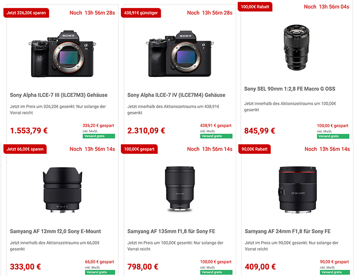 Onaangenaam Peer Bandiet Today only: Save big on Sony A7iv (200 Euro off) and other Sony gear at  FotoErhardt – sonyalpharumors