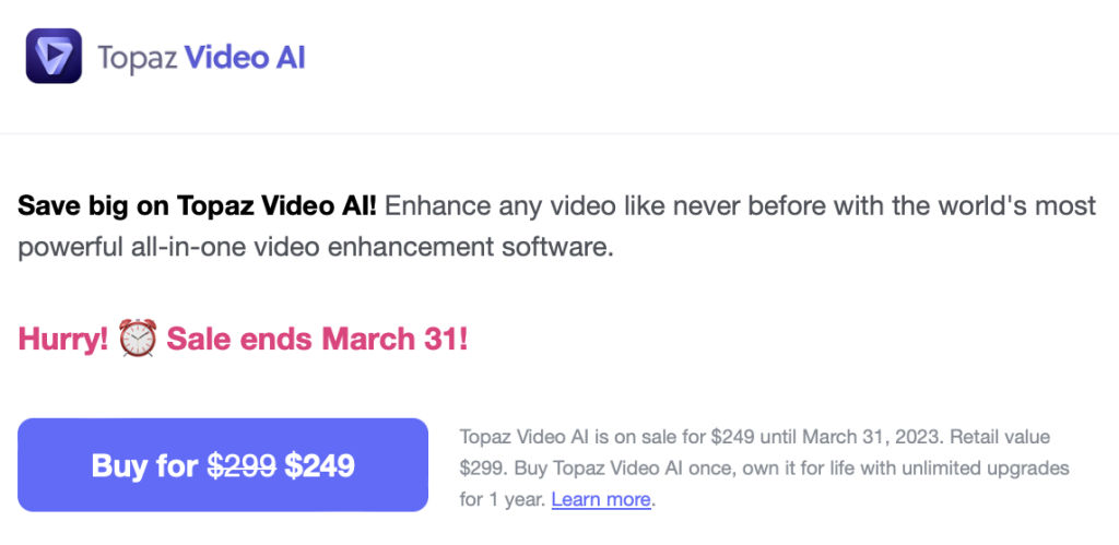 New TopazVideo AI update | sonyalpharumors
