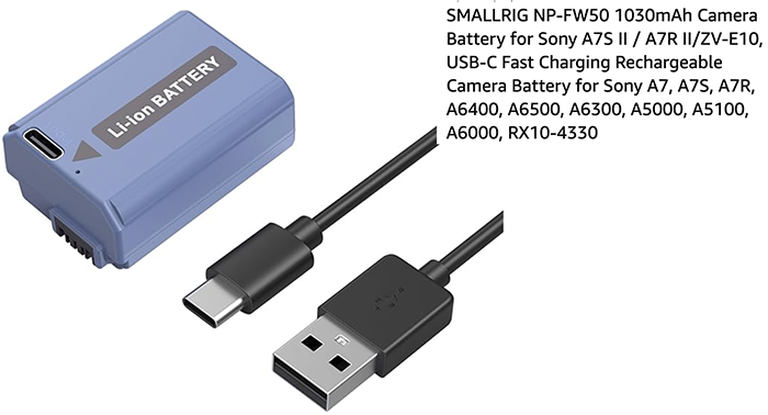 Sony Camera Battery Np Fw50, Sony A6000 Battery Np Fw50