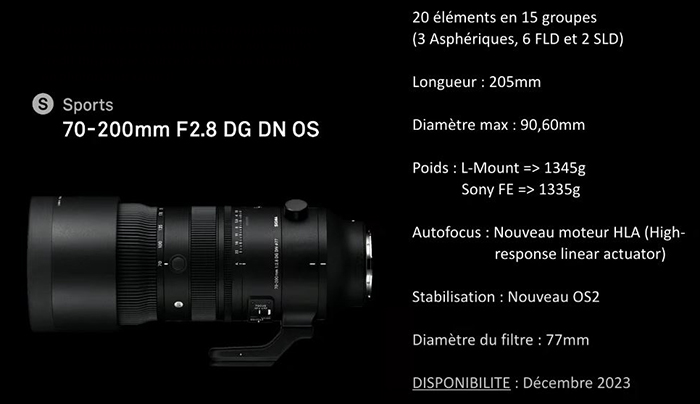 First Look: SIGMA 70-200mm F2.8 DG DN OS Sports Lens for L-Mount